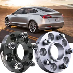 2PCS Wheel Spacers Widening Kit 5x114.3 Hubcentric 64.1mm M14x1.5 7075 Aluminum Alloy Adapter For Tesla Model 3 ,Model Y