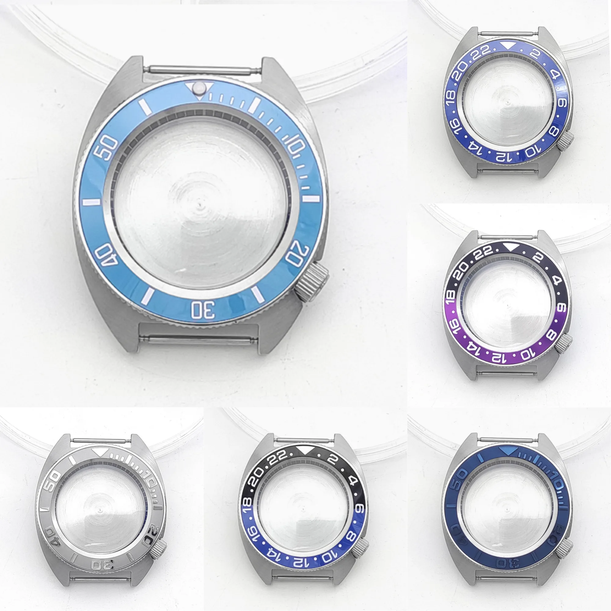 جديد 40 مللي متر ساعة فضية رجل 5Bar مقاوم للماء الياقوت الزجاج nh35 الميكانيكية التلقائي ساعات المعصم ل NH35/NH36 Reloj Hombre