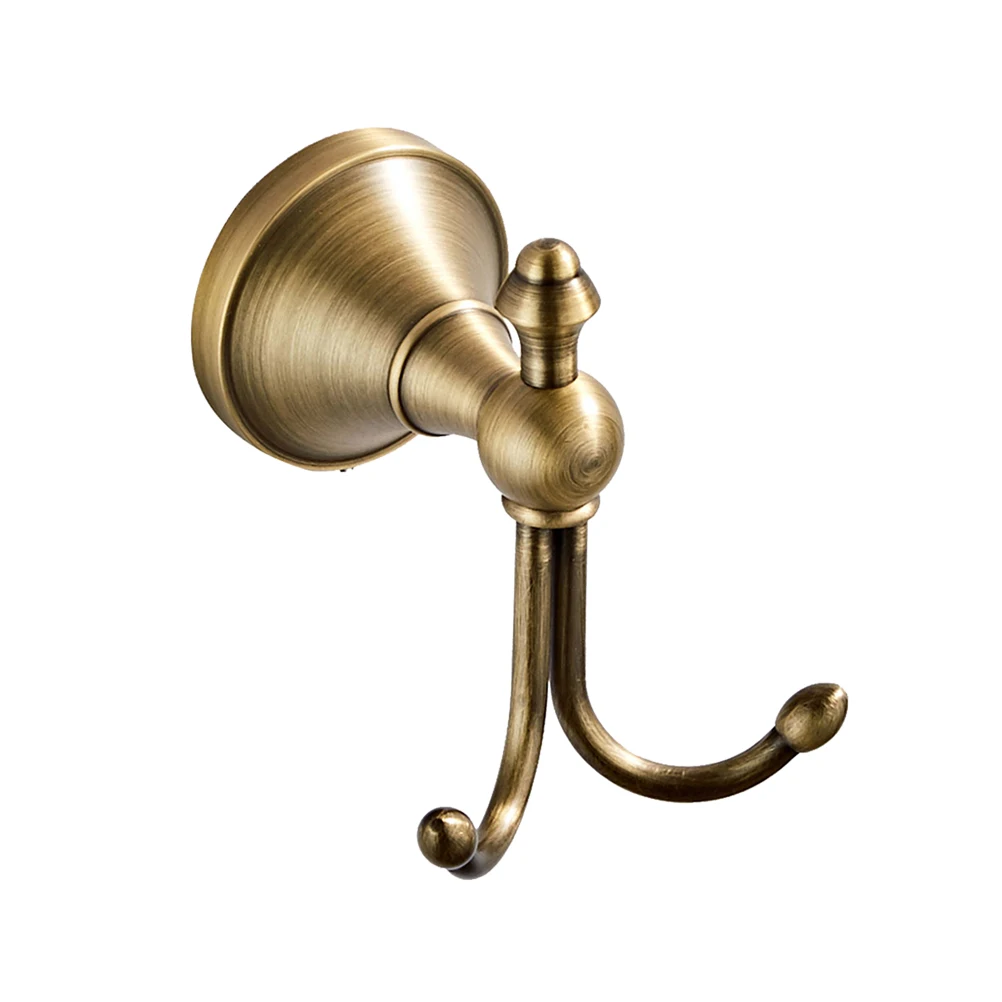 

Retro Wall Hooks Vintage Coat Hanger Bathroom Hardware Clothes Rack Brass Mount Home Decor Space Saver Closet Hook