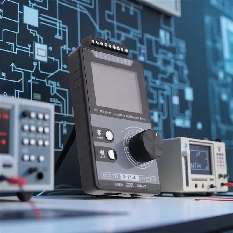 AB35-Generatore di segnale regolabile 0-12V Tensione CC Corrente 4-20Ma Simulatore analogico di impulsi PWM