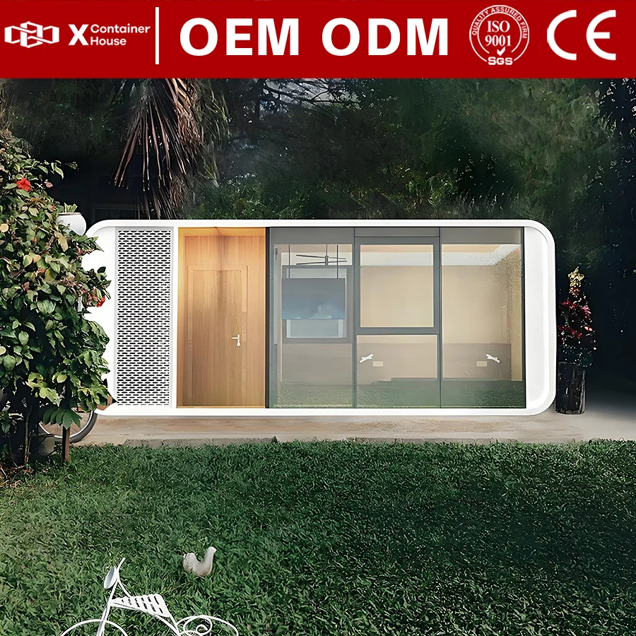 

Modular Prefab Home House Tiny Houses for Living 2 Bedroom Apple Capsule House Prefabricated Houses Housing Pre Fab Homes Mobile