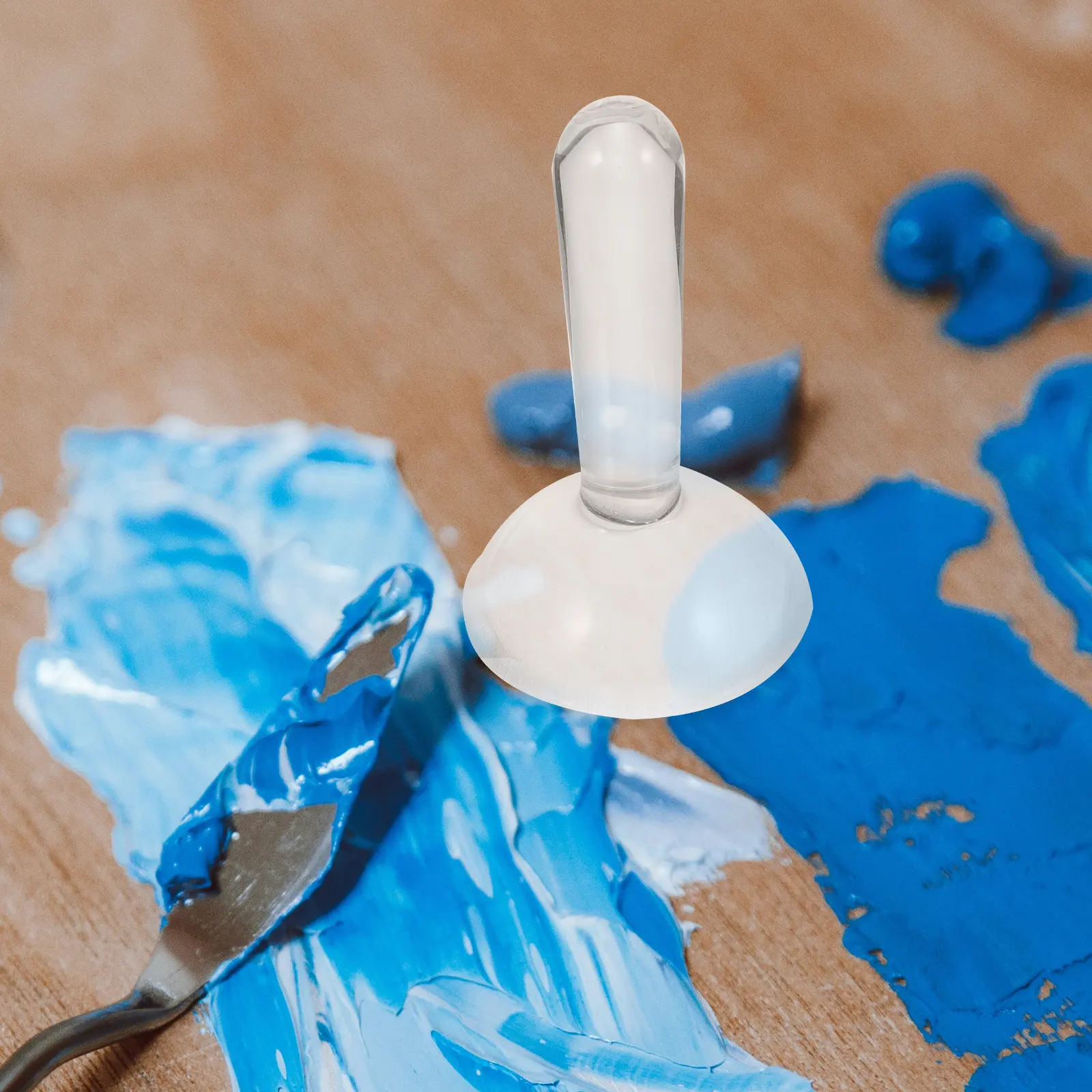 

Стеклянная мельница-пестик для пигментов, ручной измельчитель для DIY-поделок, эргономичный дизайн, портативный, легкий