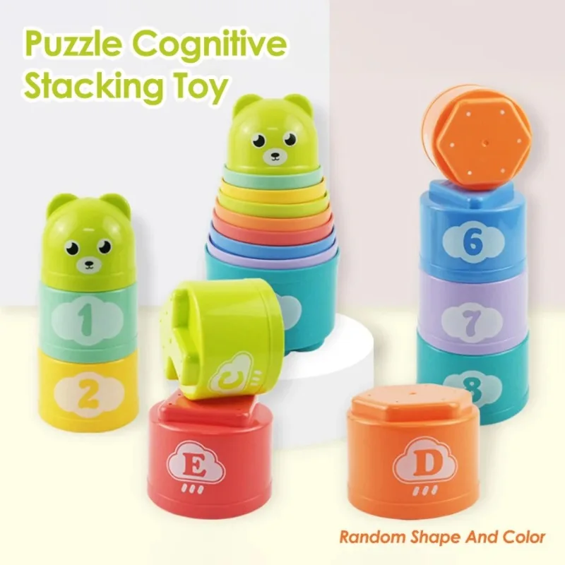 Kid Brain Response Battle Fold Cup Hand Speed Competition Fold Cup Child Stack Game Early Education Puzzle Train Board Games Toy