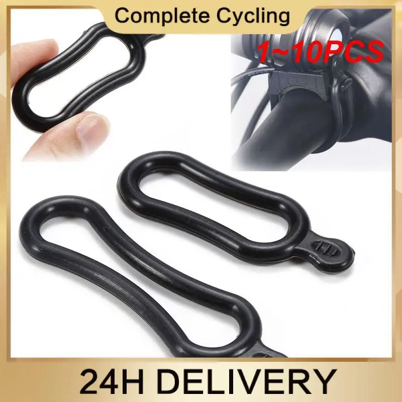 1~10PCS Rubber Band Universal Innovative Stretchable Led Holder Bike Accessories Handlebar In-demand Fastening Rubber Band