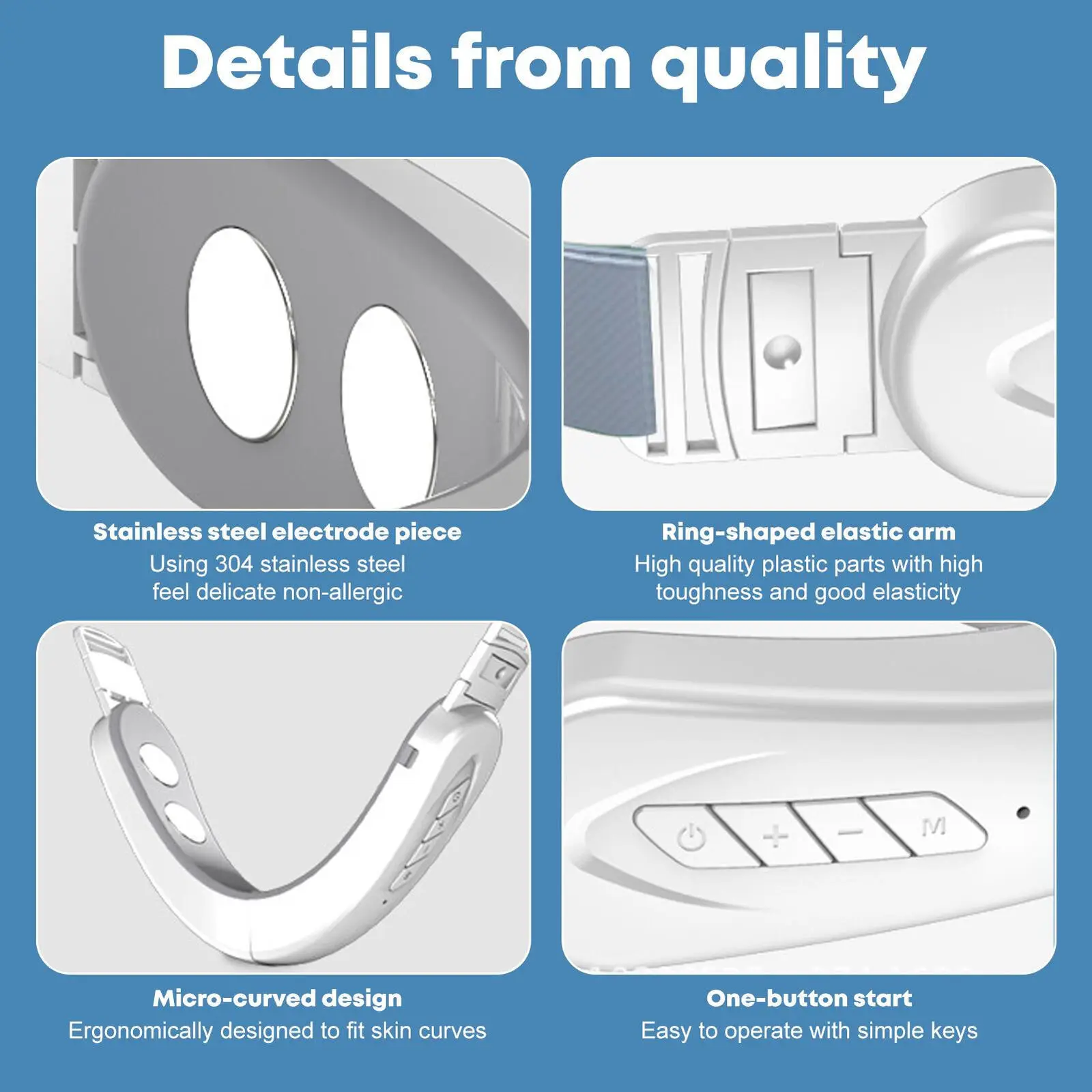 Micro current plastic face intelligent V-face beauty instrument facial lift massage facial slimming vibration massage