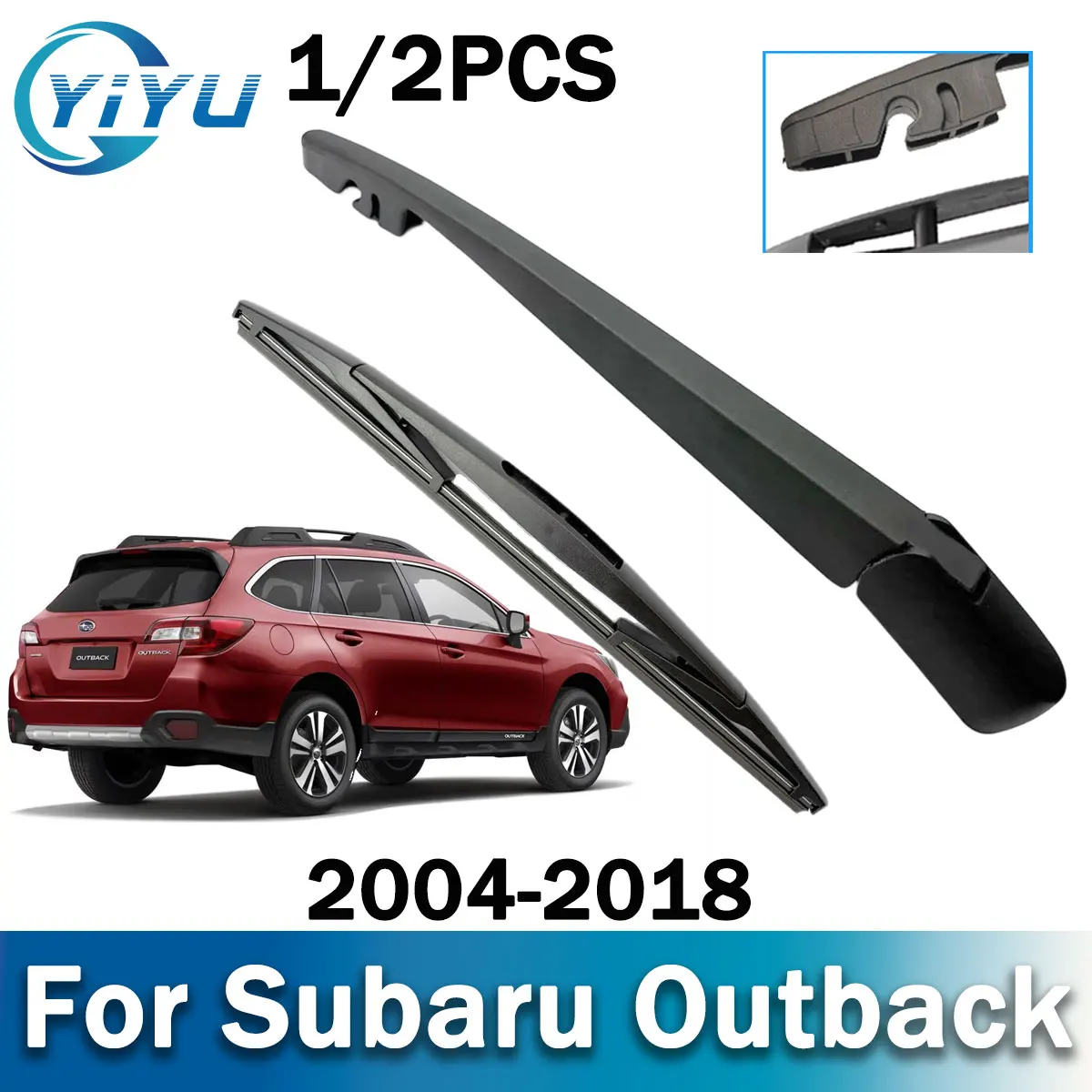 1/2 Stück Auto-Heckscheibenwischerarm für Subaru Outback 2004-2018 Auto-Wischerbürsten Zubehör
