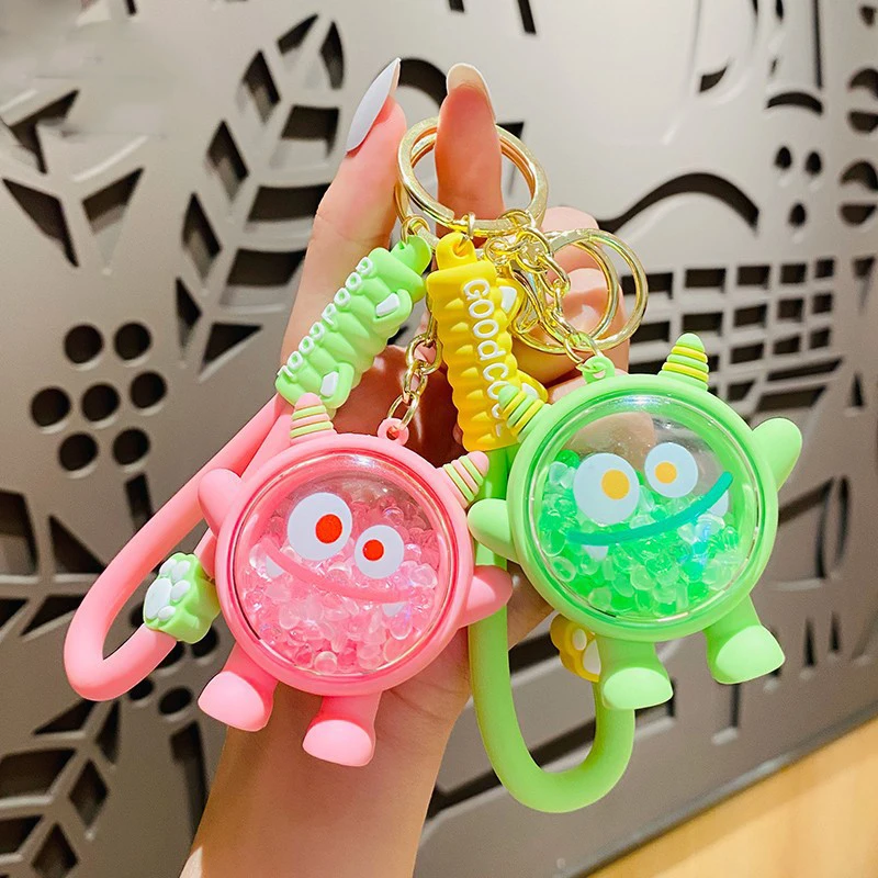 Cartoon Incense Beads Little Demon Shake Rocker Keychain Student Bag Pendant Cute Lasting Fragrance Devil Doll Keyring Trinket