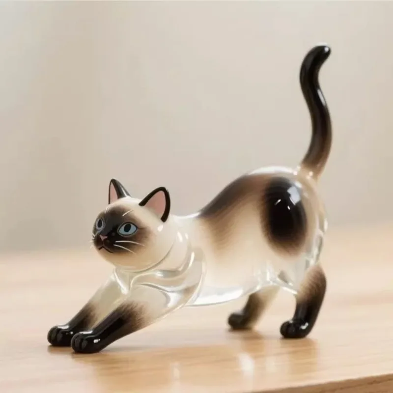

Hair Storage Box Siamese Cat Ragdoll Cat Hair Storage Souvenir Keychain Decorative Pendant