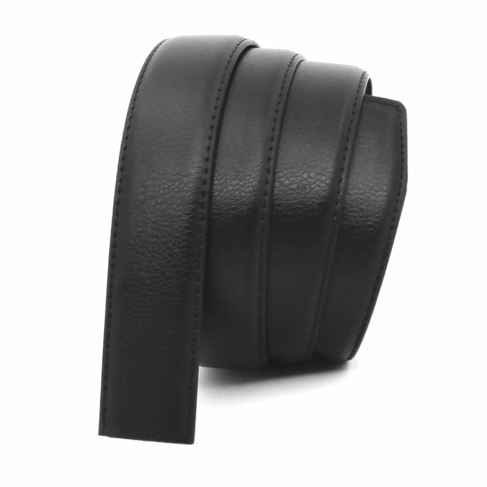 Belt Strap Business Faux Leather 3.3cm Perforated Clothing Accessory Comfortable