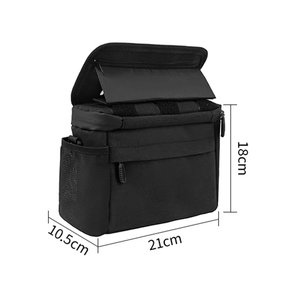 Bicycle Handlebar Bag Waterproof Mountain Bike Bag with Touch Screen Folding Phone Holder