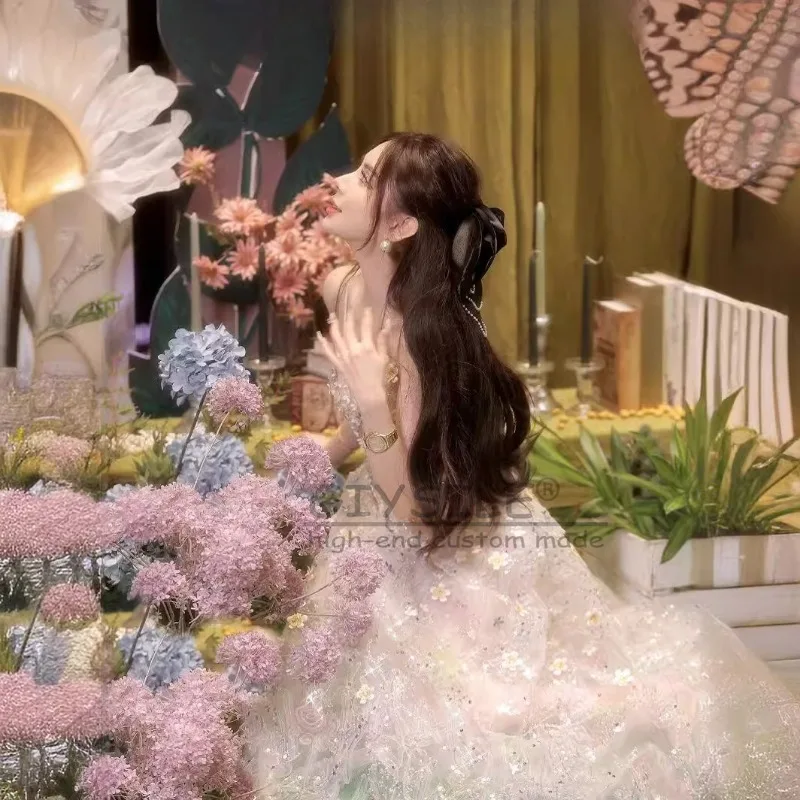 GIYSILE Customized Evening Dress Fashion Generous 2025 New Heavy Industry Flowers Private Dress Sweet Banquet Party Dresses