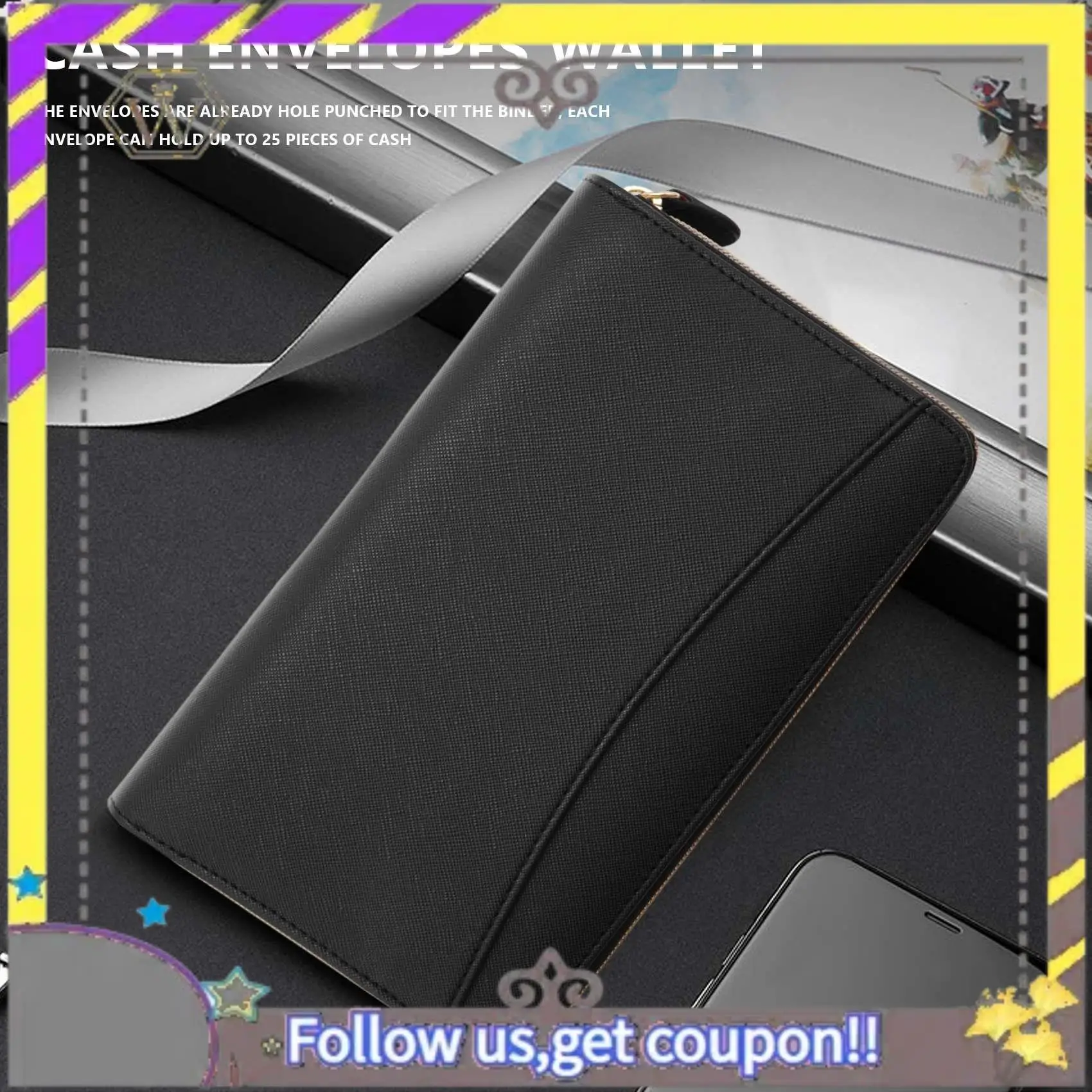 New All-In-One Cash Envelopes Wallet System With 12 Budget Envelopes And 12 Budget Sheets For Financial Planner