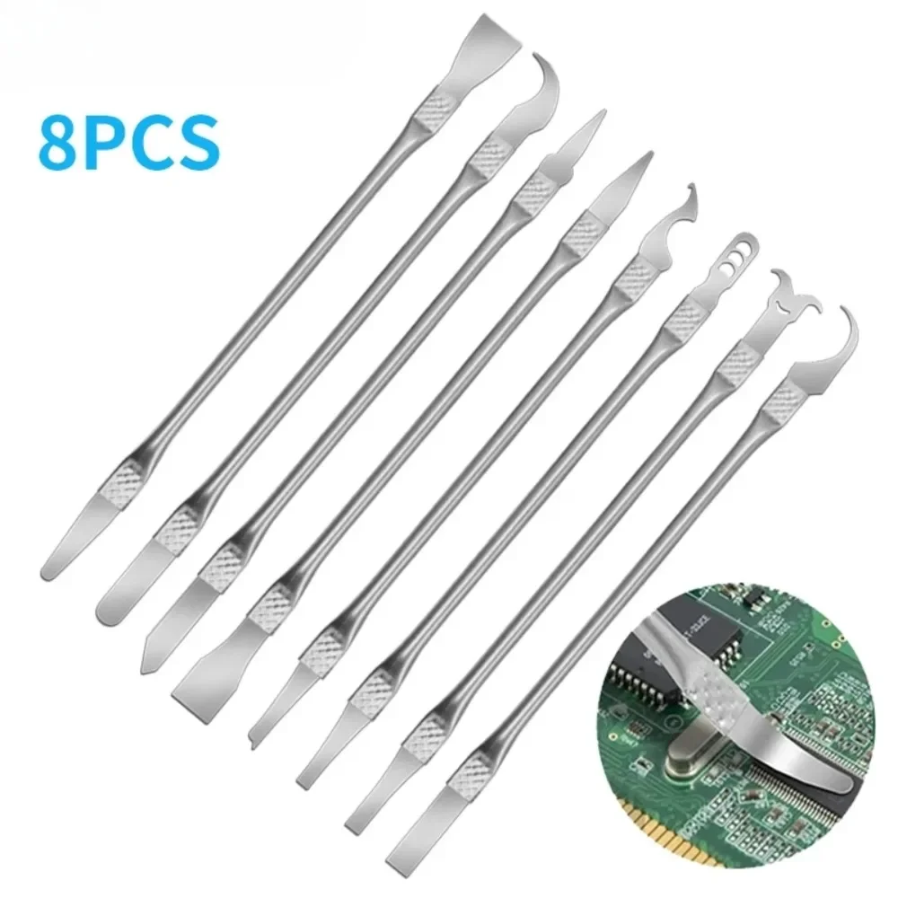 5/8pcs Dismantling CPU IC Prying Knife Thin Ultra-Thin Blade Pry Shovel Small Knife for IPhone 15 Phone Motherboard Repair Tools