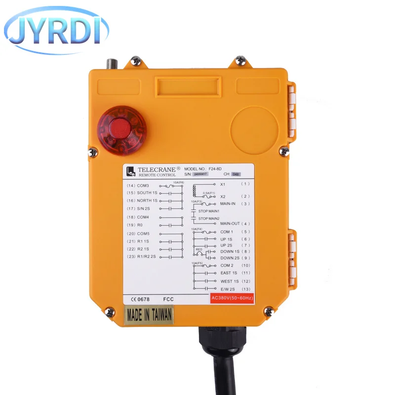 F24-8D Double speed Industrial Wireless Radio Crane Remote Control switches  Hoist overhead bridge Crane Lift Controller