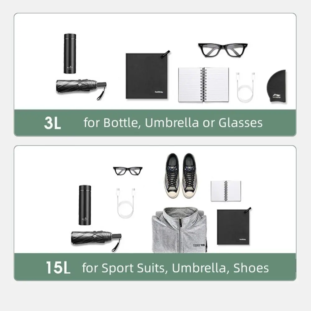 

Сухой мешок с разделением воды 3/5/8/12/15/25/35/75 л, легкий водонепроницаемый мешок для сухого снаряжения, портативный портативный разделитель для сухого и влажного снаряжения