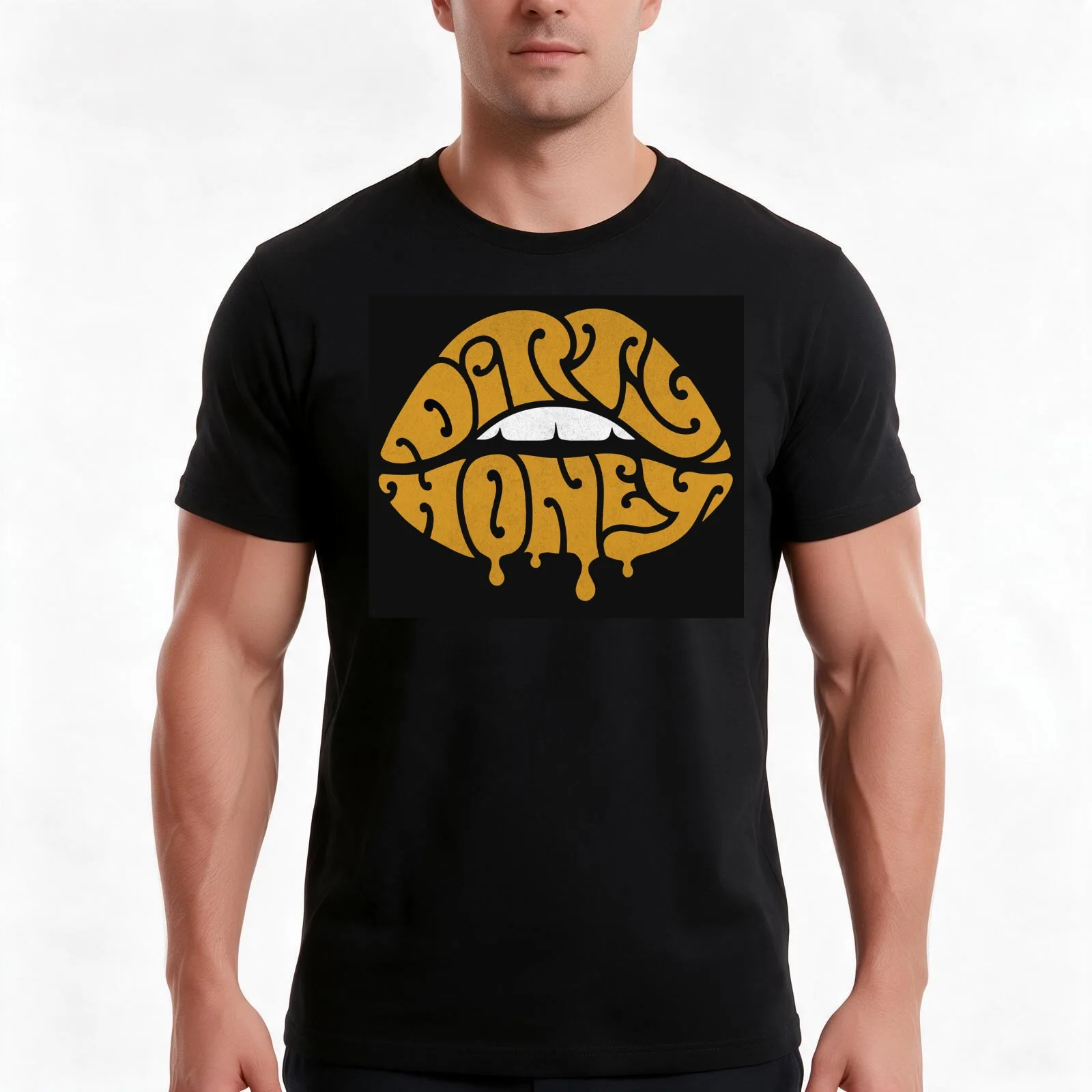 dirty honey T-Shirt Summer Casual Cotton Tee Oversized Streetwear Tops Vintage Graphic Print Loose Fit Short Sleeve