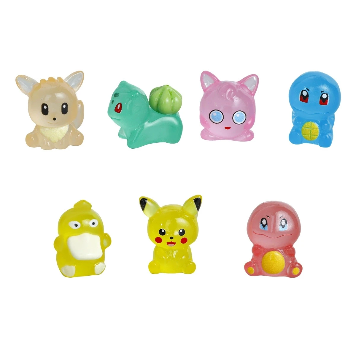 7-teiliges Set Pocket Monsters Anime-Figuren, niedliche Modelle, Kawaii-Statuen, Schreibtischdekoration, Ornament, Sammlerstück, Geburtstagsgeschenk – Detail 8