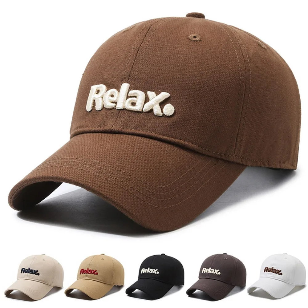 Cotton Fashion Baseball Cap New Solid Color Embroidered Baseball Cap Versatile Baseball Cap