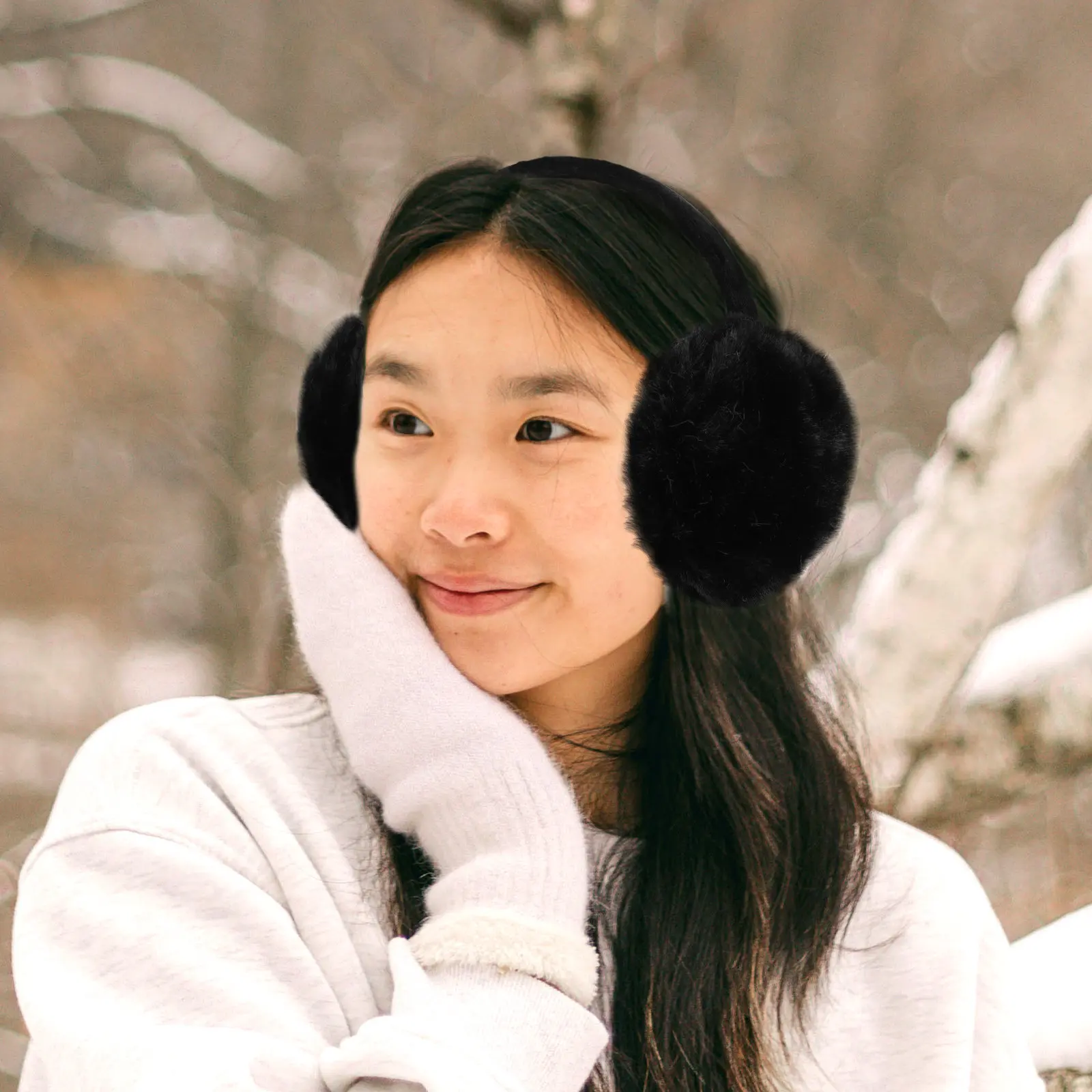 

Мягкие наушники для женщин, теплые защитные наушники, стильный дизайн, отлично сочетаются с пальто, шарфами, свитерами, праздничный подарок для семьи и друзей.