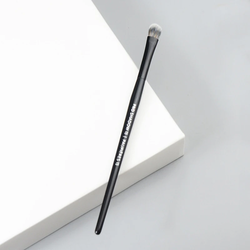 Makeup Brush Pro Black Eye Shadow Brush #13 Flat slightly Tapered Eyeshadow Blending Cosmetic Brush