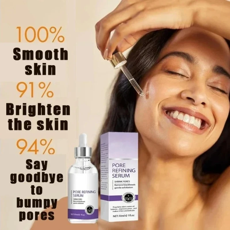 Pore Shrinking Serum Face Removing Large Pores Tightening Facial Pore Minimizing Essence Skin Care Beauty Firm Skin