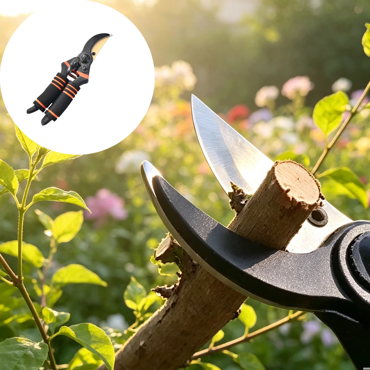 1/2pcs Professional Garden Labor-Saving Pruning Steel Shears  Heavy Duty Branch Cutter Bonsai Fruit Tree Trimmer Gardening Tools