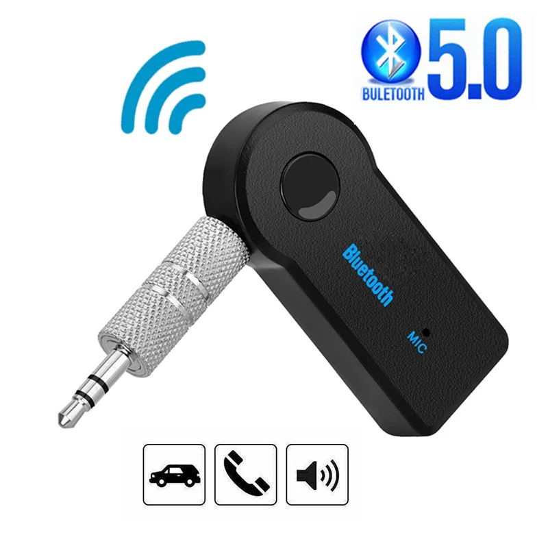 Bluetooth 5.0 Receiver Transmitter Adapter 3.5mm 3.5 Jack AUX For Car Music Audio Aux A2dp Headphone Wireless Reciever Handsfree