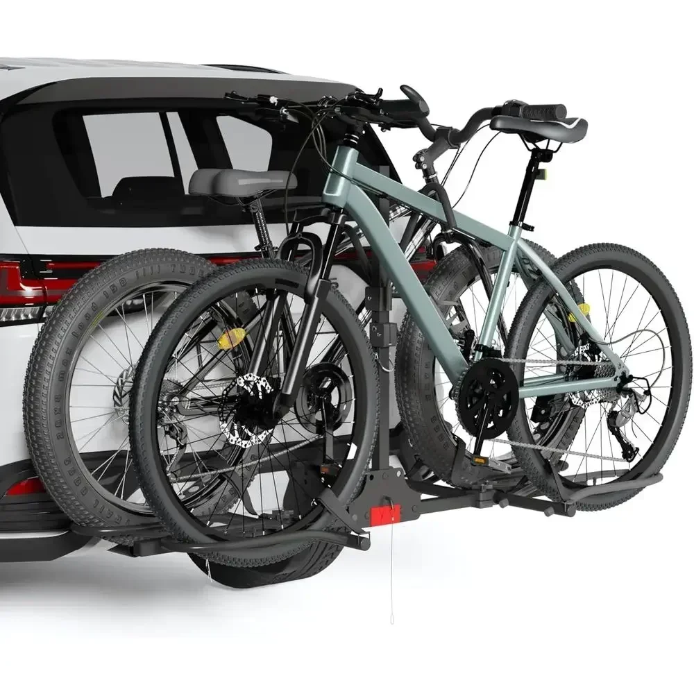 2-Bike Hitch Rack for E-Bikes up to 200 lbs, 2-Inch Receiver, Anti-Wobble Design