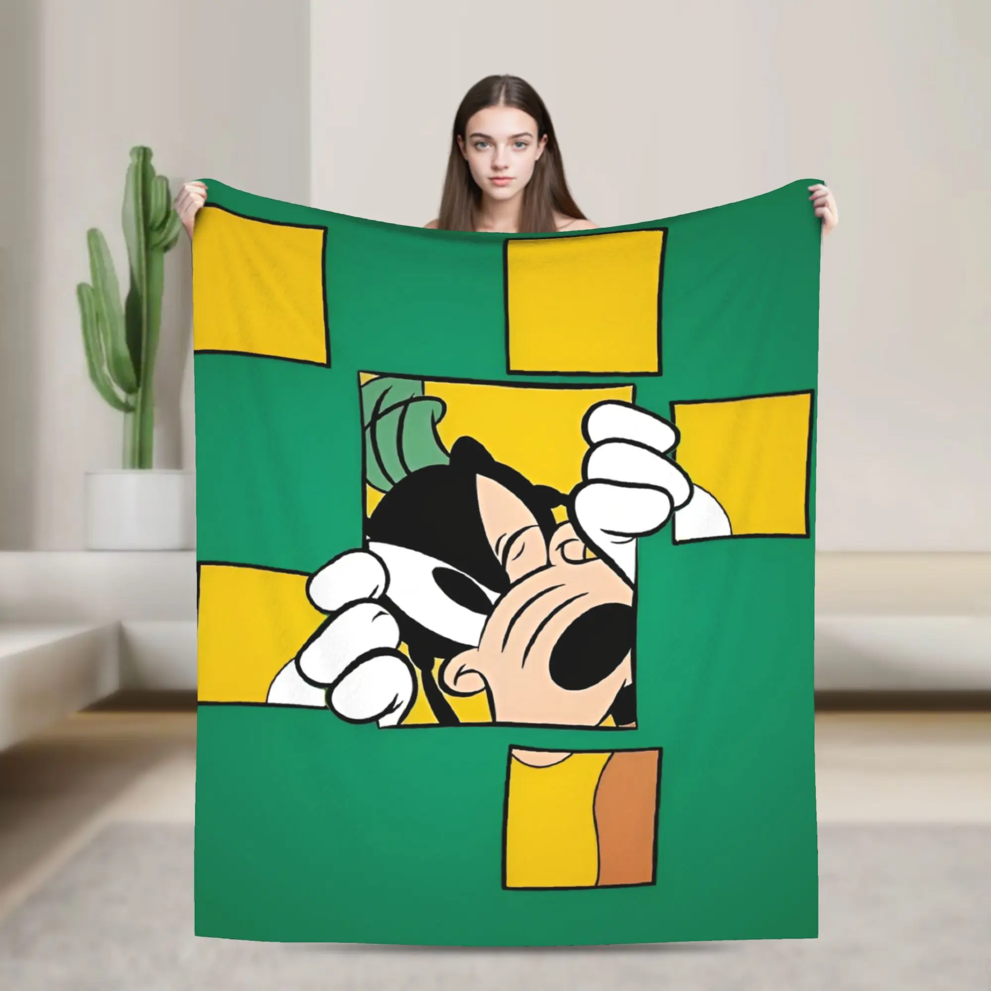 

goofys cartoon dog Blanket Multi-size Soft Fuzzy Plush Throw Blankets for Couch Sofa and Bed