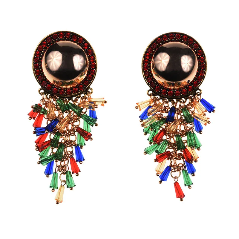 New crystal fringed earrings, Yiwu cross-border stud earrings, and a piece of jewelry are sent on behalf of AliExpress, which is