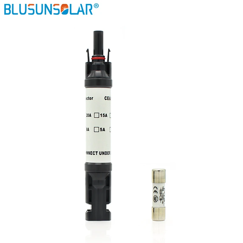 

10set/Lot Solar PV Fuses Connector In-line IP67 Waterproof Fuse Holder Protection 1000VDC 1A-30A Overvoltage Protection Fuse