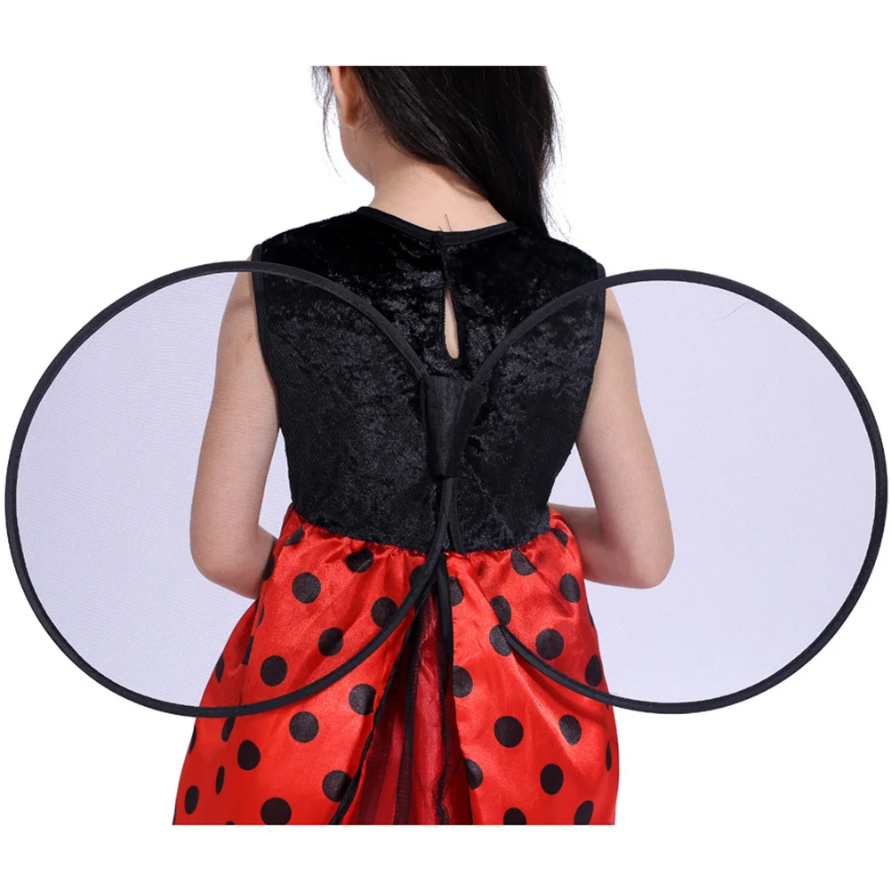 

2 Pcs Ladybug Dress Suit Clothes for Kids Outfits Costume Wings Girls Bee Child