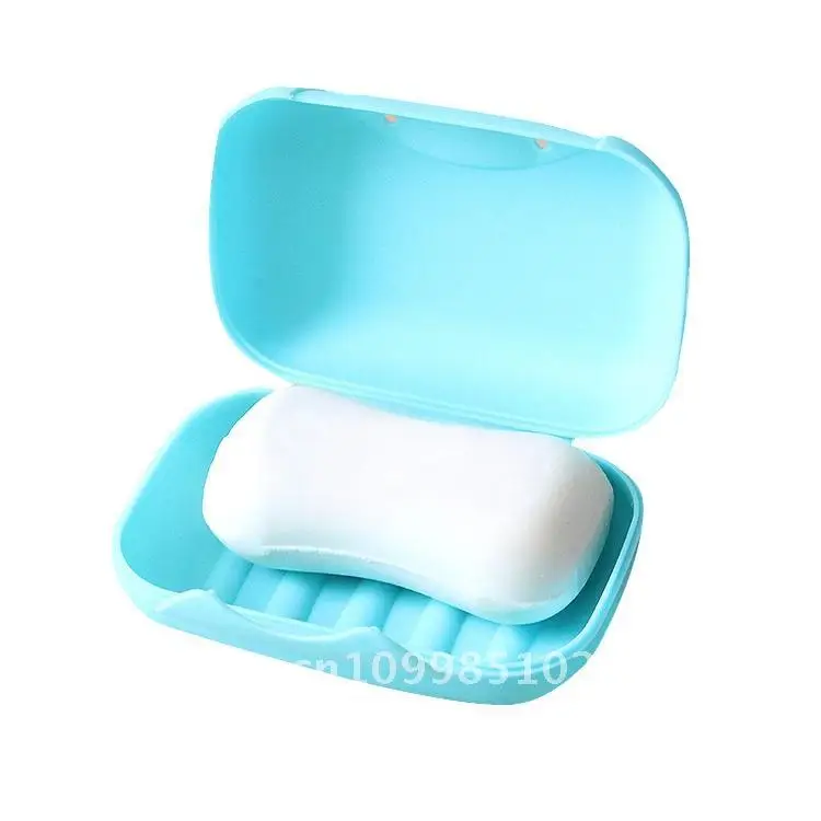 

Handmade Travel Soap Box with Lid And Lock Waterproof Leak-Proof Storage for Easy Carrying Creative Bath Hardware PP Material