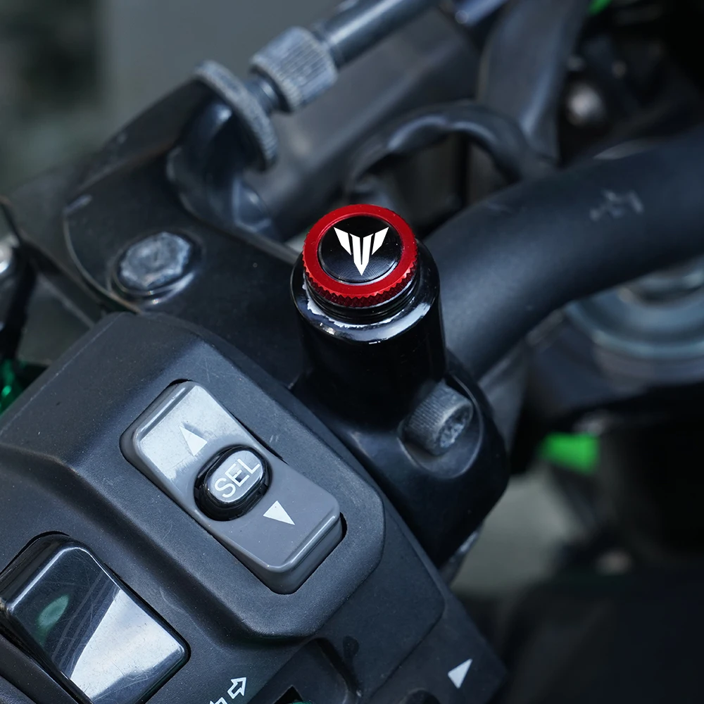 لياماها MT01 MT09 MT07 MT03 MT 07 09 10 SP FZ09 FZ07 دراجة نارية الملحقات M10 مرآة الرؤية الخلفية ثقب المقابس غطاء مسامير الربط