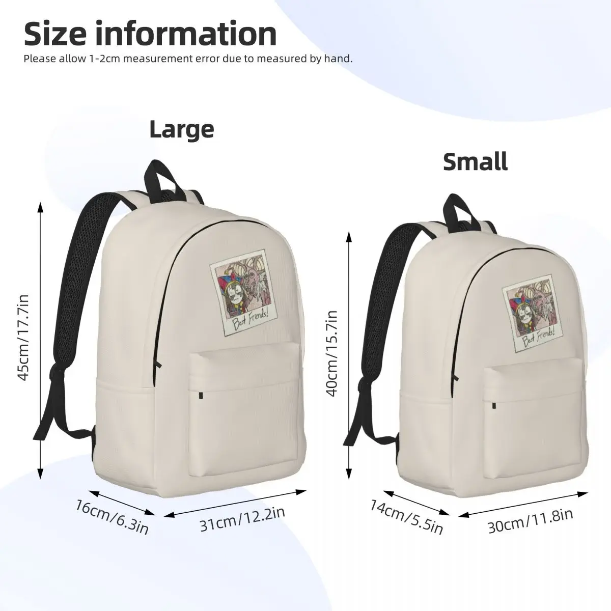 A incrível mochila de circo digital para homens e mulheres legal, ensino médio, caminhadas, mochila de viagem, desenhos animados, bolsa de ombro, ao ar livre