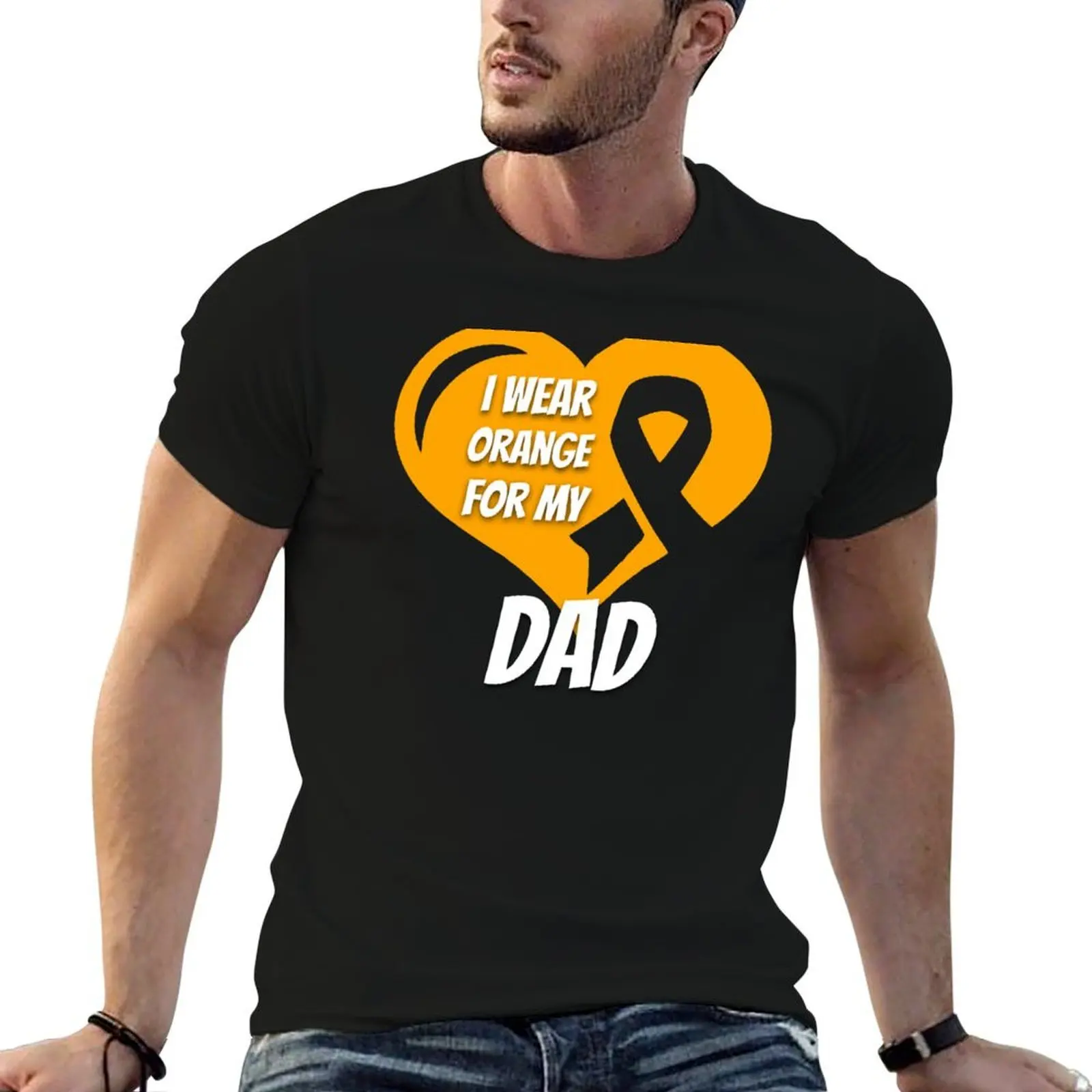 

Leukemia Cancer Awareness T-Shirt cotton t shirt man man t shirts for men T-Shirt