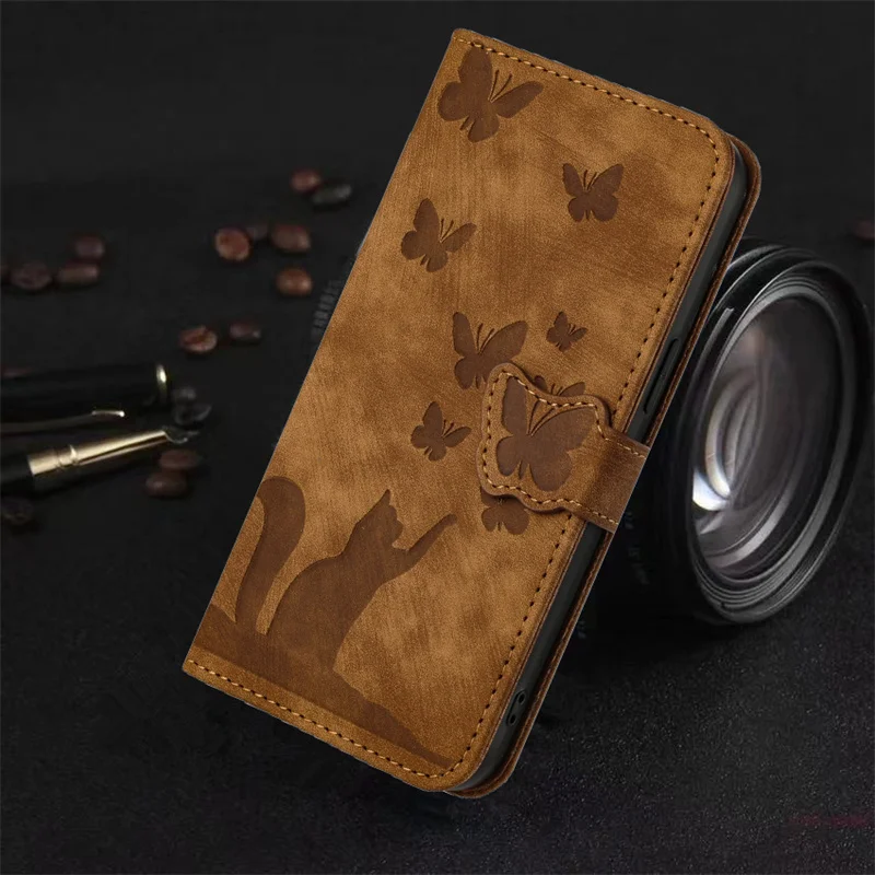 2024 Owl Patterned Leather Flip Case For Samsung Galaxy S23 S22 S20 S21 FE S10 S9 S8 5G S 23 22 21 10 20 Plus Ultra Wallet Cover