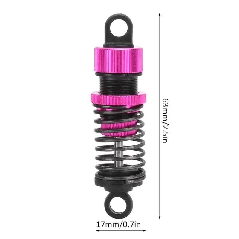 2pcs 1/10 RC Model Suspension Damper Aluminium Alloy Spring Shock Strut for SAKURA D3 D4