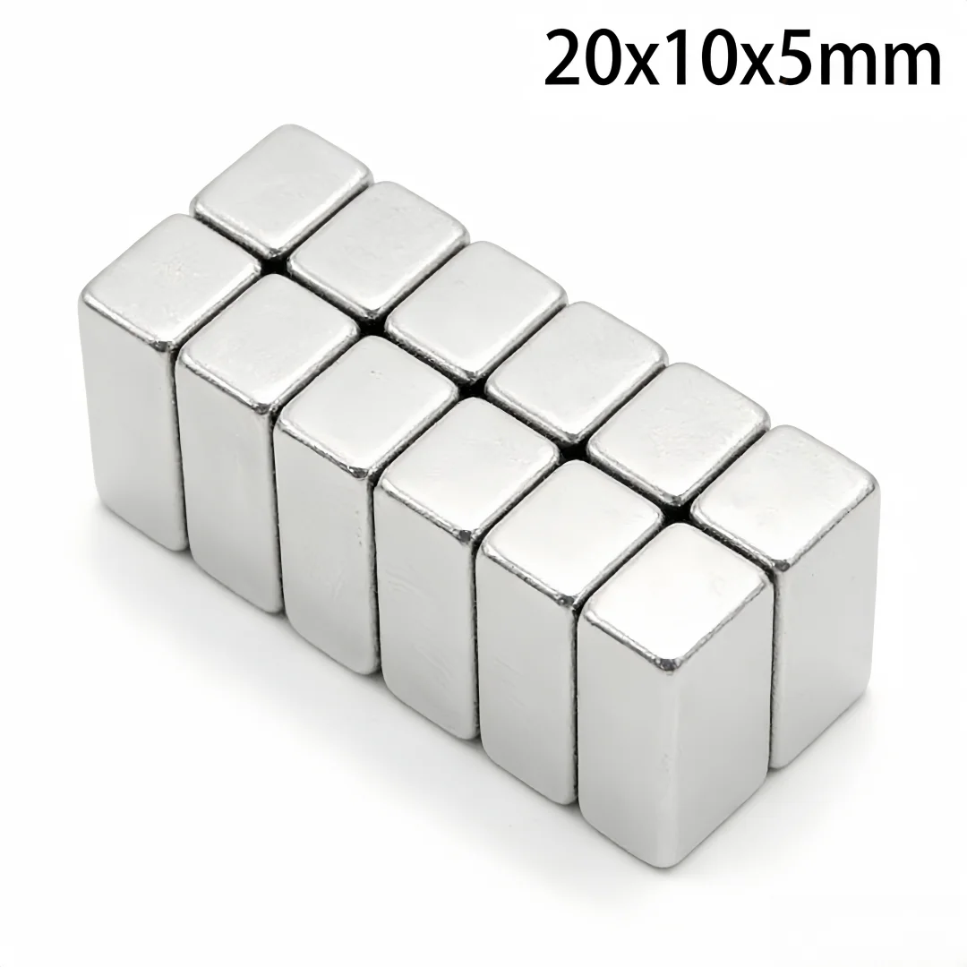 20x10x5mm Powerful Quadrate Magnet 20mmx10mmx5mm For Home Refrigerators, Offices DIY 20*10*5 Block Search Magnet