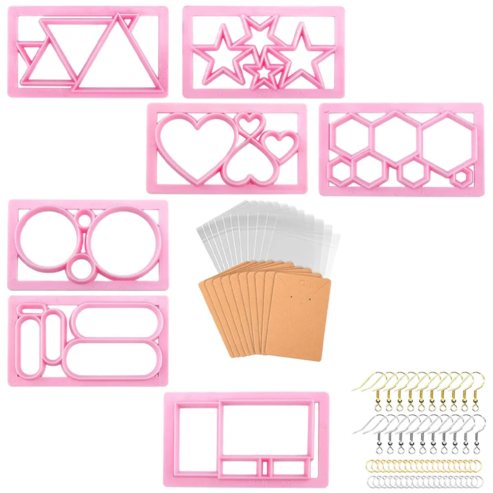 

1 set 1 Set Metal Cutters For Earring Making Diy Jewelry Craft Tools Polymer Clay Cutter Kit Clay Cutting Mold Craft Supplies