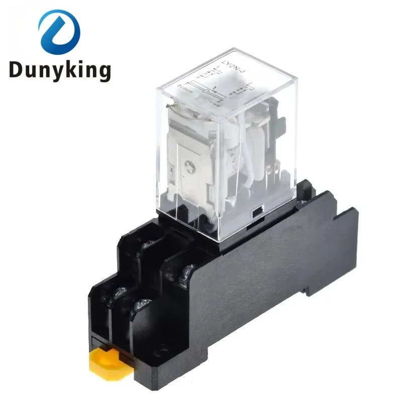 12V 24V 36V 110V 220V 380V DC/AC 10A 8PIN Coil Power Relay DPDT LY2NJ HH62P HHC68A-2Z With Socket Base