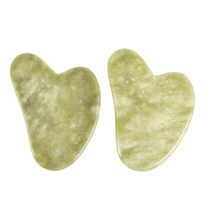 1 unidad de herramienta de masaje de tablero Gua Sha de SPA para el cuidado del cuerpo de Jade Facial Guasha Natural