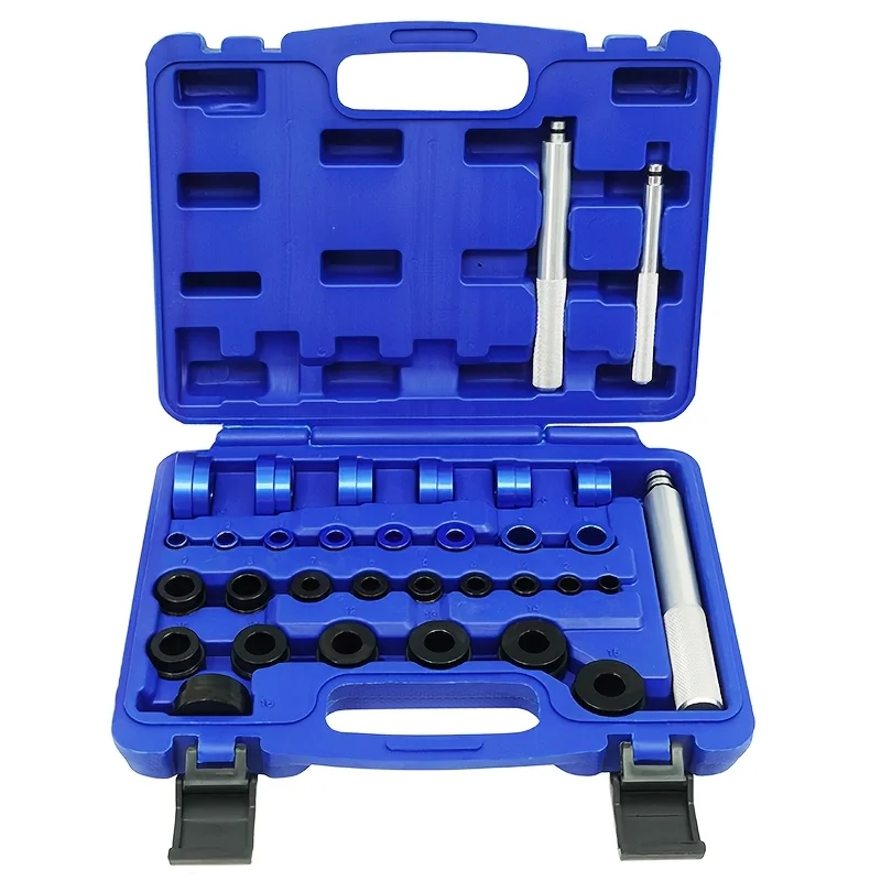 

33pc Bearing Press Kit for Small Vehicles, Bearing Race and Seal Driver Set with Metric SAE Adapters, Driver Set with 3 Handles