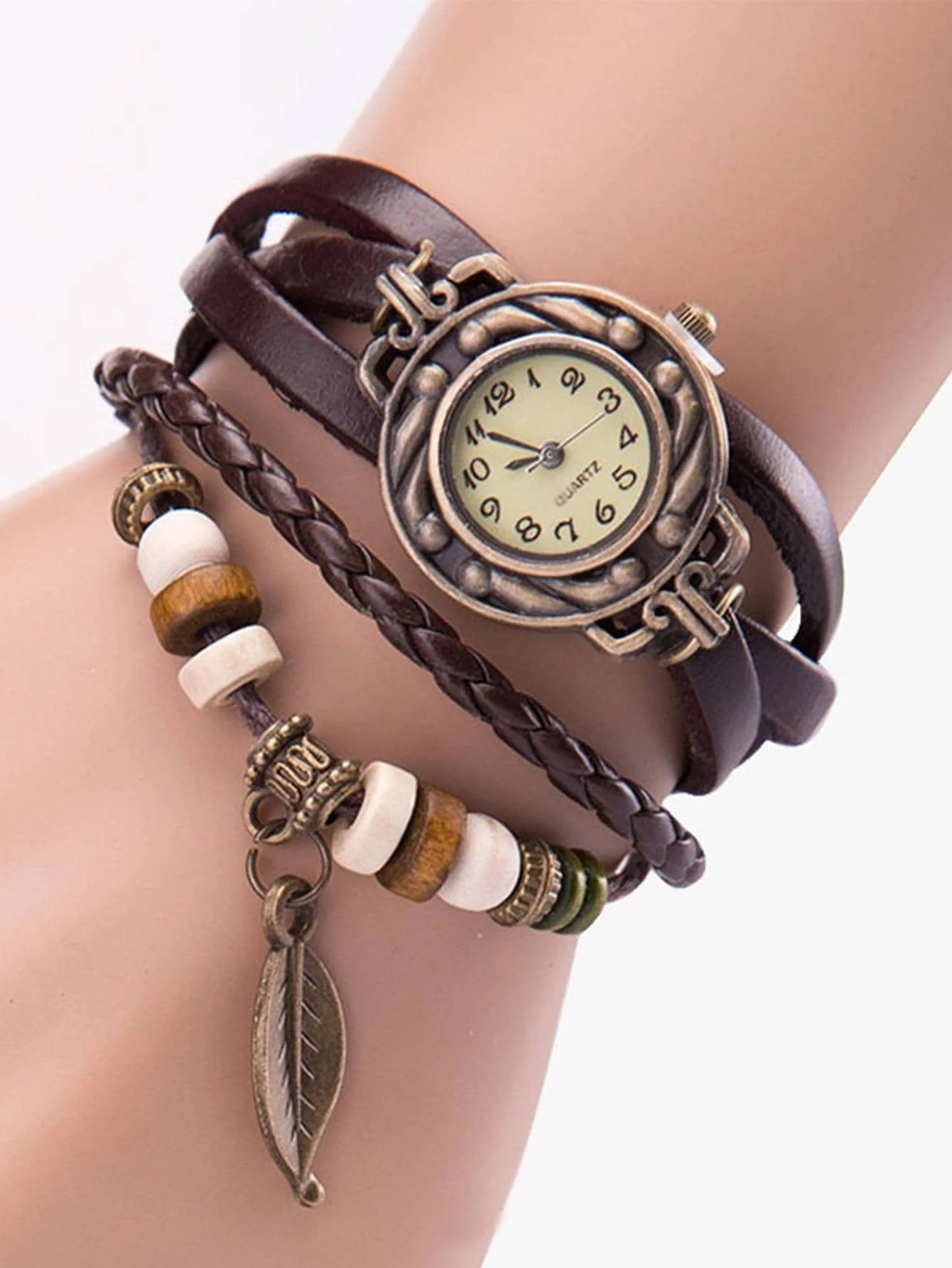 1pc Vintage Quartz Bracelet Watch For Women Holiday As A Gift For Students Returning To School