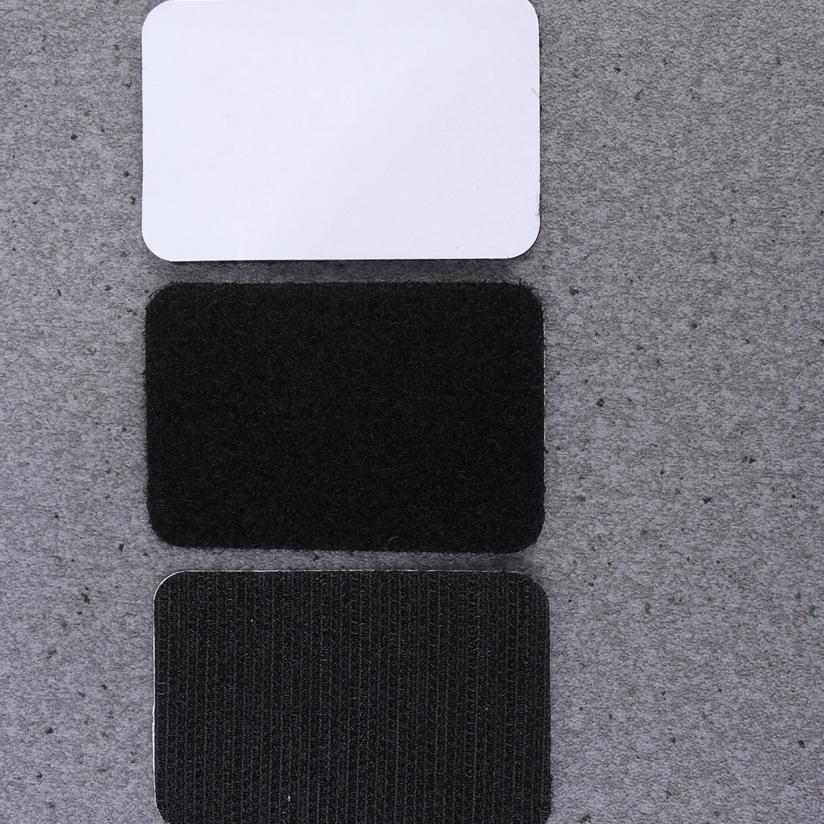 

25pcs Self-Adhesive Hook Loop Tape Rectangular For Sofa Bed Carpet Black Craft Repair Tool Decor Sticker