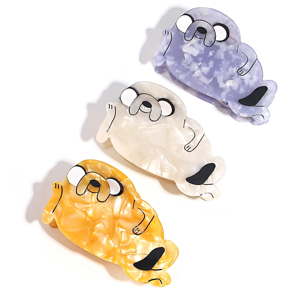 AENSOA Original Nischen-Cartoon-Haarnadel, niedlicher Seelöwe, kleines Tier, Klaue, Clip, fortgeschrittener Essigsäure-Acryl-Kopfschmuck für Frauen – Detail 23