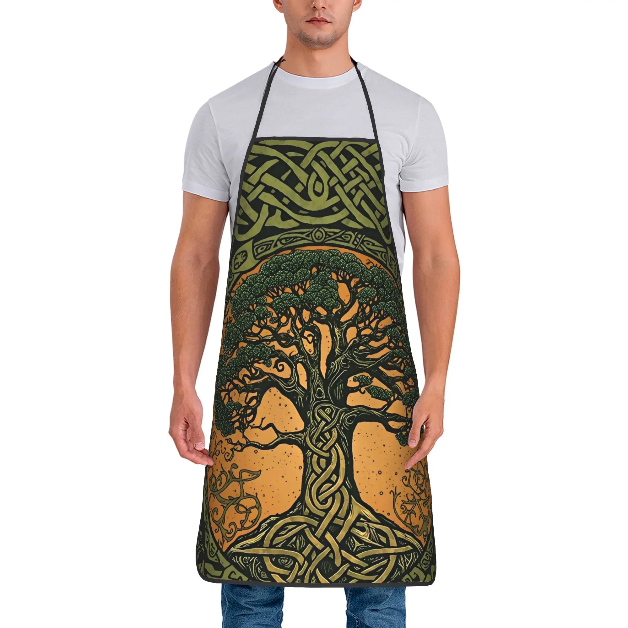 

Origin Tree L-Lords Of The R-Rings (3) Apron Cooking Barber Kitchen Accessories Home Fashion Aprons without Pocket