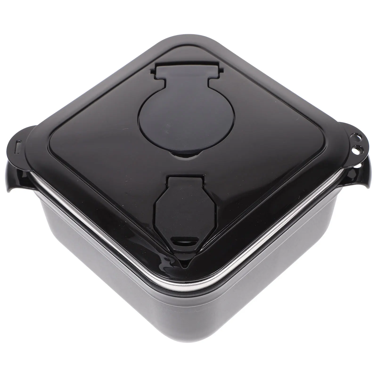 

Stainless Steel Food Box Square Insulated Bento Bowl Ramen Soup Container Noodle Serving Holder With Lid