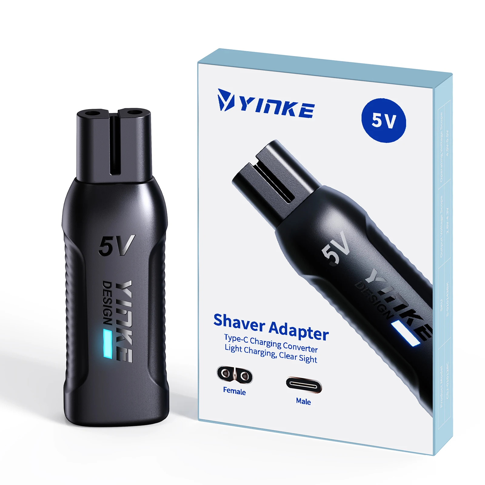 Адаптер-конвертер для зарядки электробритв Philips OneBlade QP1924/QP2724/QP2834/QP4530, 5В, Type-C, улучшенная версия, блок питания для электробритвы