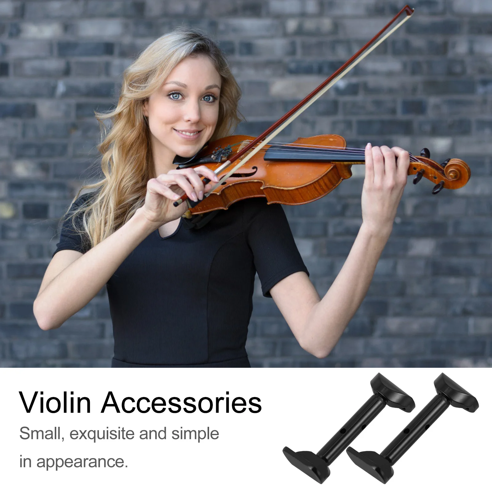 

3 4 4 Violin Chinrest Screws Stainless Steel Durable Full Section Polished Violin Parts Replacement Musical Instrument Parts